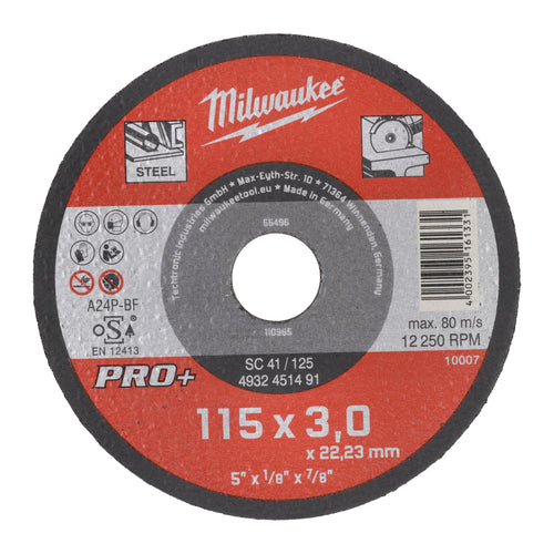 Disques à tronçonner pour métaux Pro+ - Plats