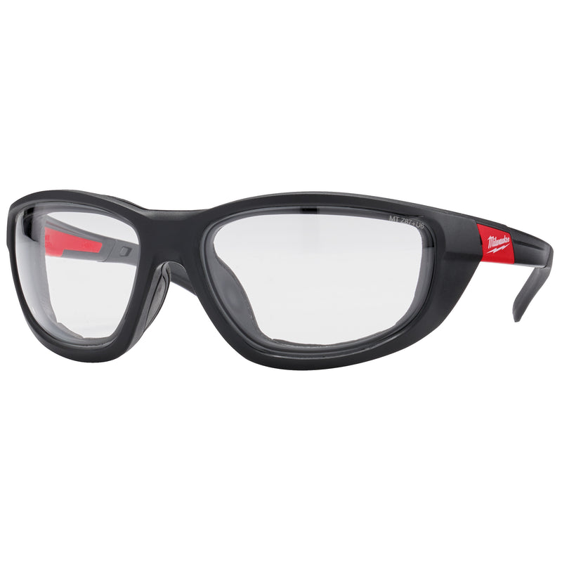 Lunettes de sécurité claires Haute Performance avec joint amovible.