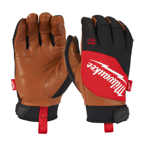 Gants cuir hybrides