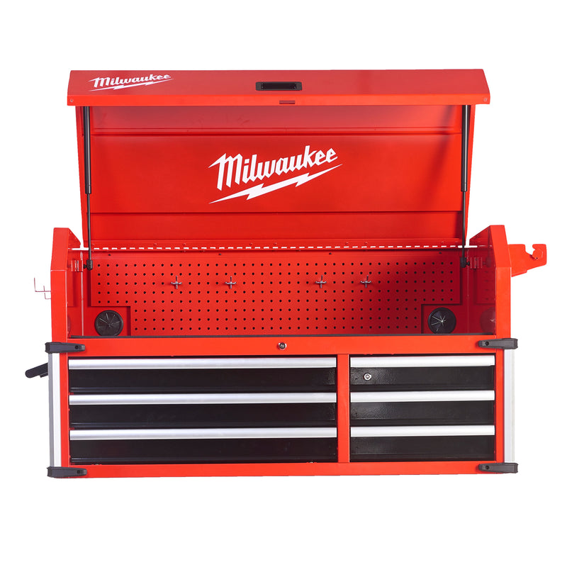 Coffre de rangement supérieur en acier à 6 tiroirs de grande capacité 46″ / 117 cm