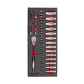 3/8" Ratschen- und Steckschlüssel-Set Schaumstoffeinlage