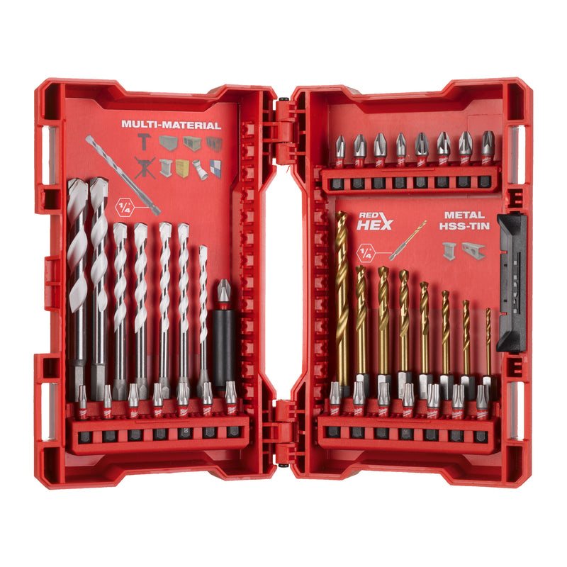 Coffret Shockwave Red Hex & Multi-matériaux- 39pc