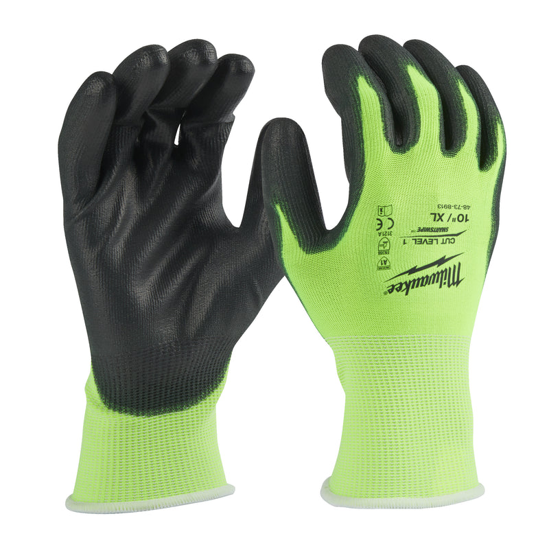Gants Haute-visibilité Anti-coupure 1/A