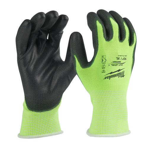 Gants Haute-visibilité Anti-coupure 1/A