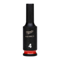 4 mm 1/4" impact socket deep - 1 pc