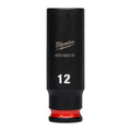 12 mm 1/4" impact socket deep - 1 pc