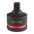Impact socket adaptor 3/4" to 1/2"-1pc