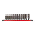 1/4" impact socket set-12pc