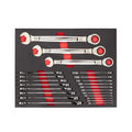 Maxbite Ratcheting Metric Combination Spanner Set - 22 pcs