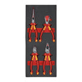 VDE Pliers Set Foam Insert - 4 pcs