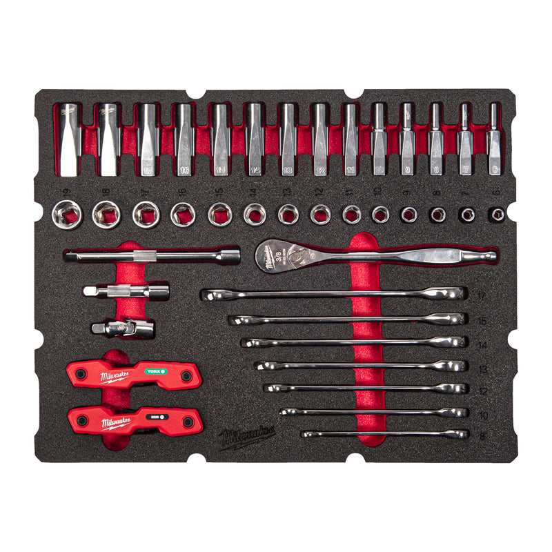 MODULE PACKOUT™ SET CLIQUET 3/8" 55pc
