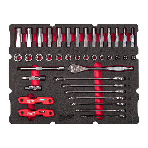 PACKOUT™ Modul Steckschlüsselsatz 3/8" 55-teilig