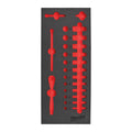 Empty 28 pc 1/4" Ratchet and Skt Set Foam Insert