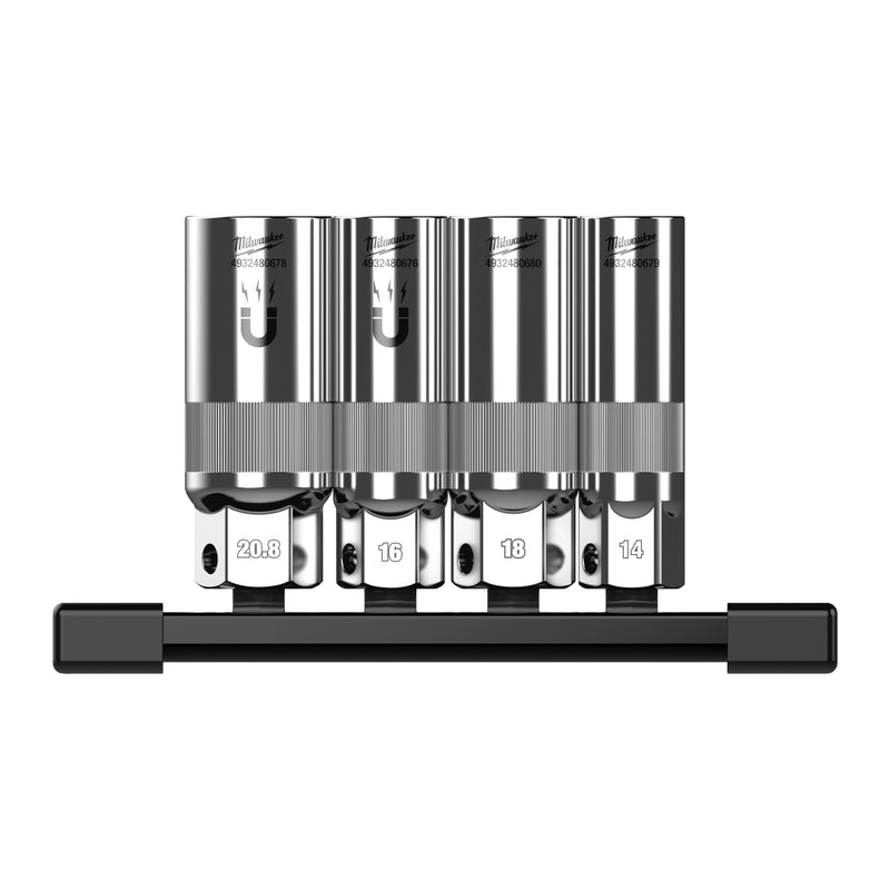 Set Douilles à bougies ⅜″- 4 pcs