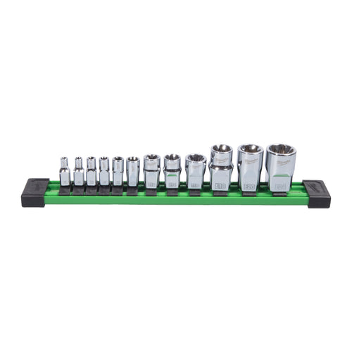 TORX AUSSENNUSS-SATZ 1/4", 3/8", 1/2" METRISCH 12-TEILIG