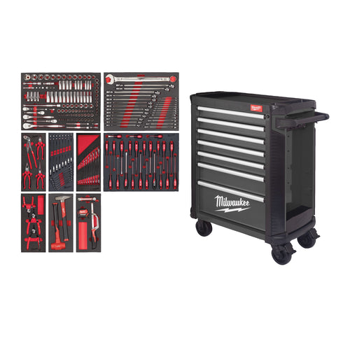 Werkstattwagen 30″ / 78 cm TOOLGUARD™ bestückt mit 206 Werkzeugen HT Standard