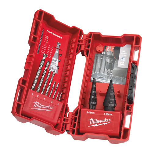 GESTUFTES BOHRERSET + ThW HSSG-BOHRER - 10-teilig