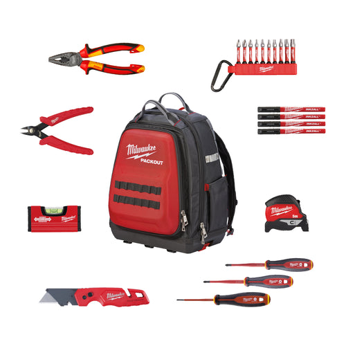 ELEKTRIKER-WERKZEUGSET 23-TEILIG. IN EINER PACKOUT™-WERKZEUGTASCHE.
