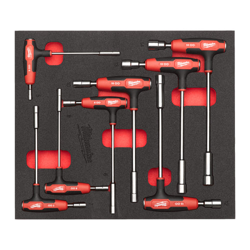 8 pc Nut T-Key Set Foam Insert 8 pc Nut T-Key Set Foam Insert