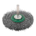 Wheel Brush S6 70x9mm Stainless Steel Crimped 0.3mm - 3 pc