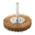 Wheel Brush S6 50x10mm Brass 0.2mm - 3 pc