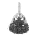Cup Brush S6 50x20mm Steel Crimped 0.3mm - 3 pc