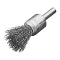 End Brush S6 17x20x65mm Stainless Steel Crimped 0.3mm - 3 pc