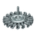 Knot Wheel Brush S6 75x12mm Steel 0.5mm - 3 pc