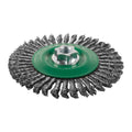 Knot Wheel Brush M14 125x6mm Stainless Steel 0.5mm - 1 pc
