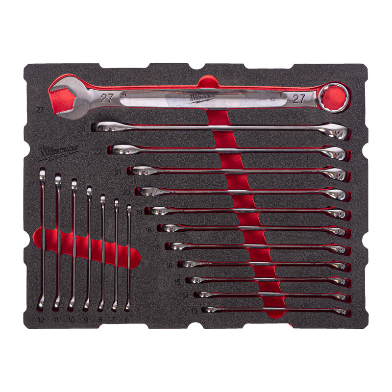 MAX BITE Combination Spanner Set Packout Foam Insert 19 pc MAX BITE Combination Spanner Set PackoutTM Foam Insert
