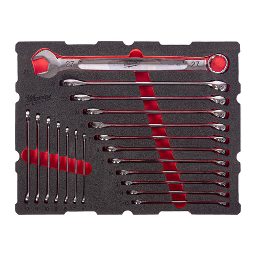 MAX BITE Combination Spanner Set Packout Foam Insert 19 pc MAX BITE Combination Spanner Set PackoutTM Foam Insert