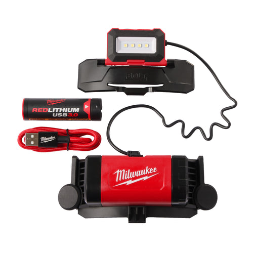 Milwaukee Lampe frontale Bolt rechargeable USB-C, 4V, 600 lumens. L4 BOLTHL