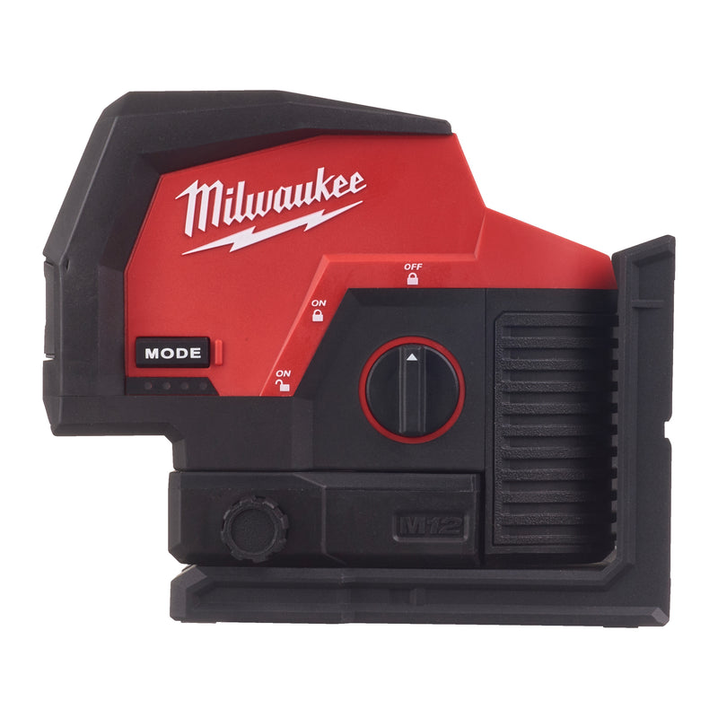 Milwaukee M12 Laser vert 2 lignes avec aplomb CLLP