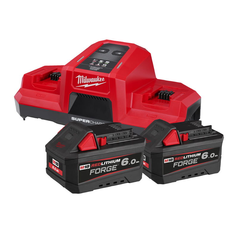 Milwaukee M18 Pack Batteries et chargeur super rapide FORGE™ FORGENRG-602DBSC