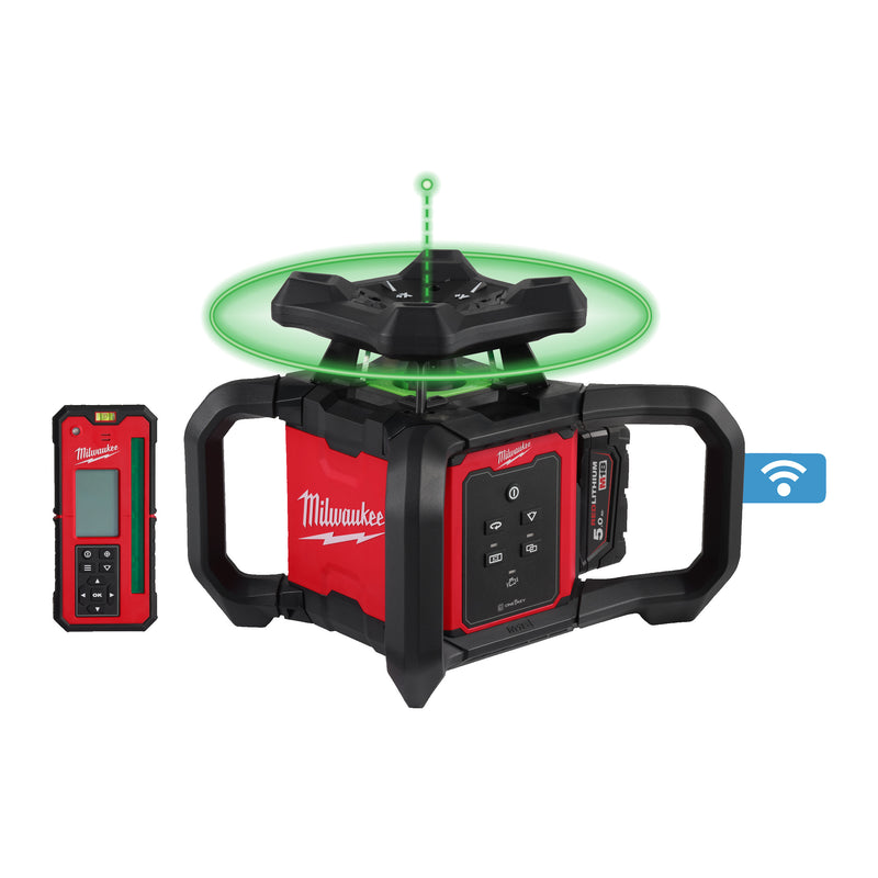 Milwaukee M18 Laser rotatif ONE-KEY™ vert H/V simple pente 300 m RLOHVG300
